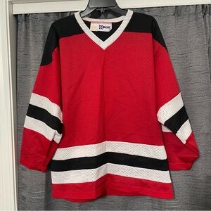 Vintage Hockey Jersey #6 Size Medium Retro 90s Sports Colorblock Canada